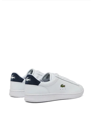 Мужские кеды Lacoste CARNABY кожаные белые - фото 3 - Miraton
