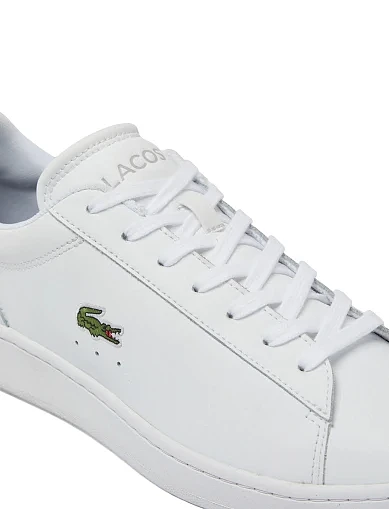 Мужские кеды Lacoste CARNABY кожаные белые - фото 6 - Miraton