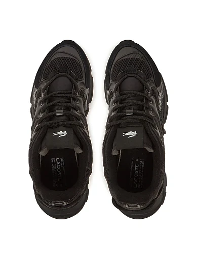 Мужские кроссовки Lacoste L003 кожаные черные - фото 4 - Miraton