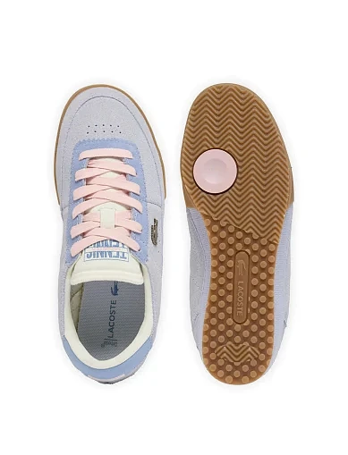 Жіночі кросівки Lacoste AURA замшеві блакитні(751SFA0073ARH) - фото 4 - Miraton