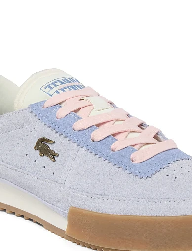 Жіночі кросівки Lacoste AURA замшеві блакитні(751SFA0073ARH) - фото 5 - Miraton