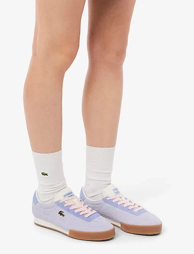 Жіночі кросівки Lacoste AURA замшеві блакитні(751SFA0073ARH) - фото 7 - Miraton