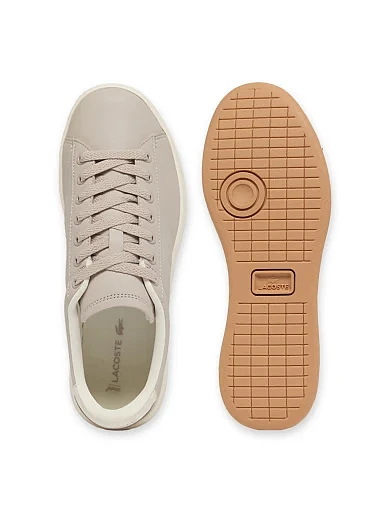 Жіночі кеди Lacoste CARNABY шкіряні бежеві(751SFA0094AEF) - фото 4 - Miraton