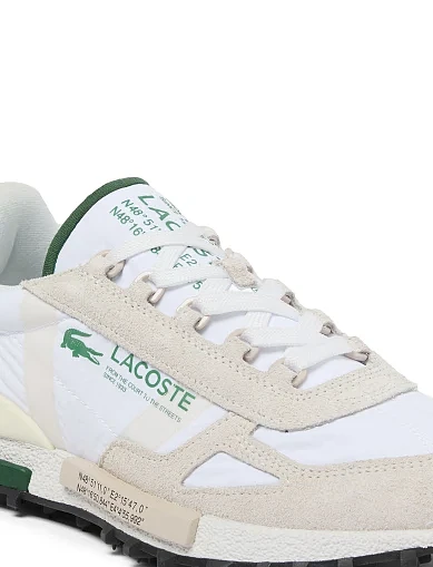Чоловічі кросівки Lacoste ELITE ACTIVE замшеві молочного кольору (751SMA004121G) - фото 6 - Miraton