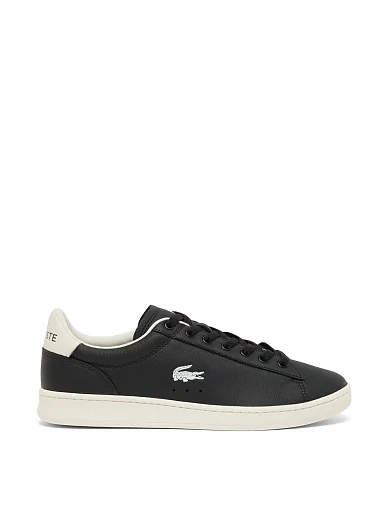 Мужские кеды Lacoste CARNABY кожаные черные - фото 1 - Miraton