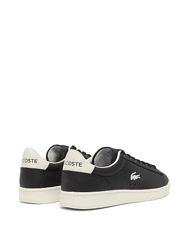 Мужские кеды Lacoste CARNABY кожаные черные - фото 3 - Miraton
