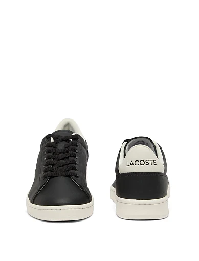 Мужские кеды Lacoste CARNABY кожаные черные - фото 5 - Miraton