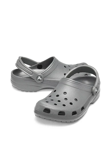 Чоловічі сабо Crocs Classic Clog гумові сірі (10001-0DA) - фото 3 - Miraton