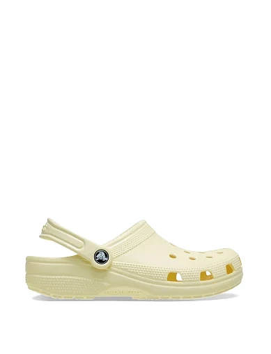 Женские сабо Crocs Classic Clog резиновые молочного цвета - фото 1 - Miraton