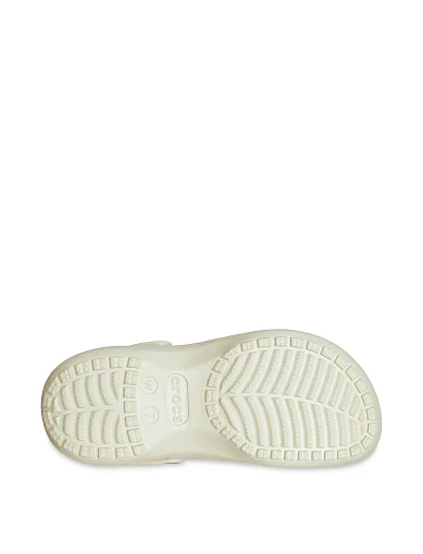 Женские сабо Crocs Classic Platform Clog резиновые молочного цвета - фото 5 - Miraton