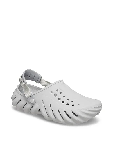 Женские сабо Crocs Echo Clog резиновые серые - фото 6 - Miraton