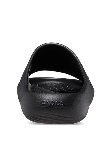Мужские шлепанцы Crocs Mellow Slide резиновые черные - фото 7 - Miraton