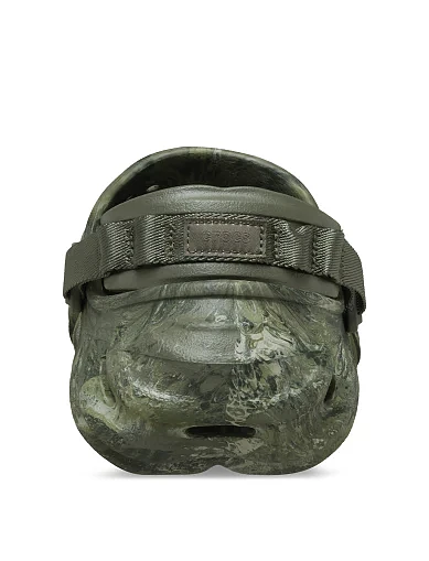 Мужские сабо Crocs Echo Clog резиновые зеленые - фото 7 - Miraton