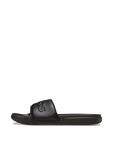 Мужские шлепанцы Crocs All Day Slide из экокожи черные - фото 2 - Miraton