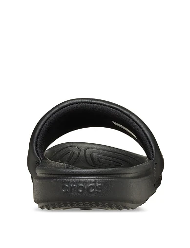 Мужские шлепанцы Crocs All Day Slide из экокожи черные - фото 7 - Miraton