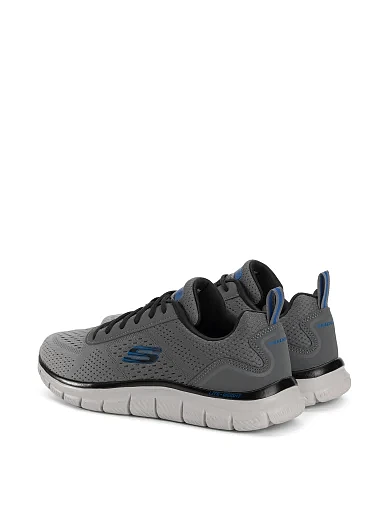 Мужские кроссовки Skechers TRACK текстильные серые - фото 4 - Miraton