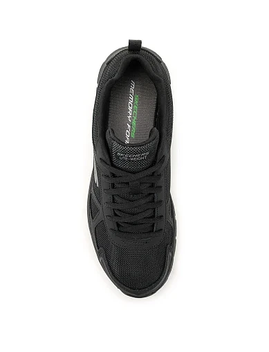 Чоловічі кросівки Skechers TRACK текстильні чорні (52631 BBK) - фото 5 - Miraton