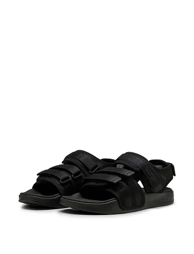 Женские сандалии PUMA Leadcat City Sandal из экокожи черные - фото 2 - Miraton