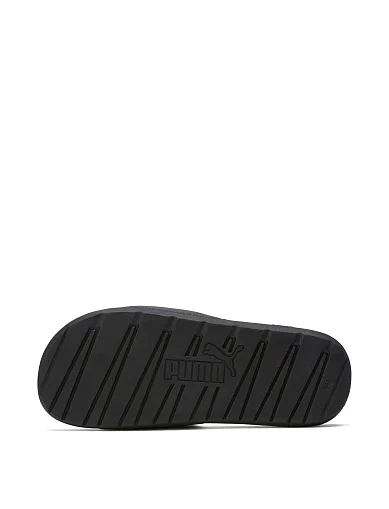 Мужские шлепанцы PUMA Cool Cat 2.0 из экокожи черные - фото 5 - Miraton