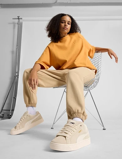 Жіночі кеди PUMA Suede XL замшеві бежеві(39520554) - фото 8 - Miraton