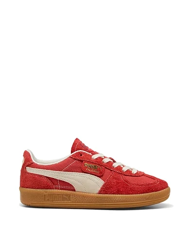 Женские кеды PUMA Palermo Vintage замшевые красные - фото 1 - Miraton