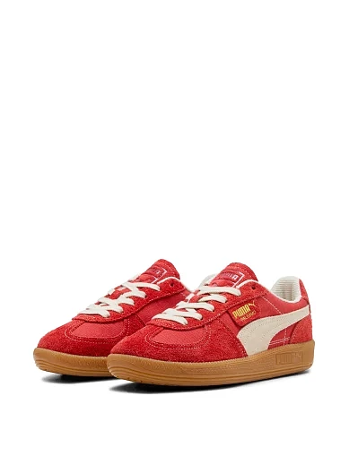 Женские кеды PUMA Palermo Vintage замшевые красные - фото 2 - Miraton