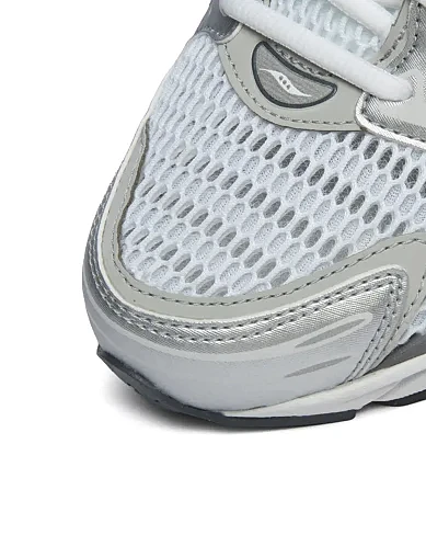 Мужские кроссовки Saucony PROGRID TRIUMPH 4 из экокожи серебряного цвета - фото 6 - Miraton