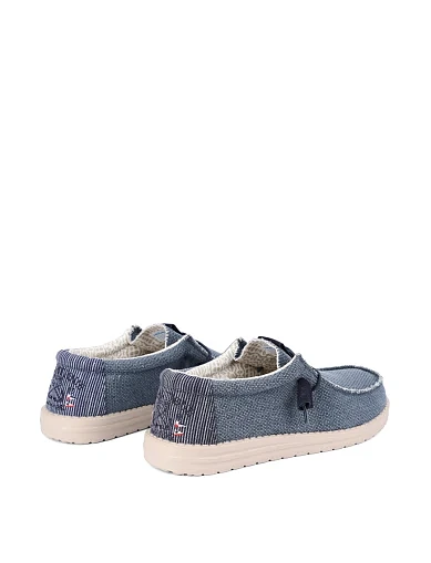 Чоловічі туфлі Hodaki CAPTAIN JUTE текстильні сині (CAPTAIN JUTE REGATTA DEEP BLUE26) - фото 3 - Miraton