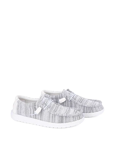 Чоловічі туфлі Hodaki CAPTAIN TIGHT текстильні сірі (CAPTAIN TIGHT SAIL26) - фото 3 - Miraton