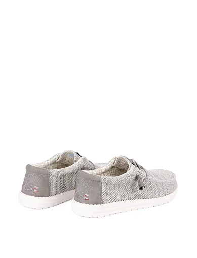 Чоловічі туфлі Hodaki CAPTAIN TIGHT текстильні світло-сірі (CAPTAIN TIGHT REGATTA GREY26) - фото 3 - Miraton