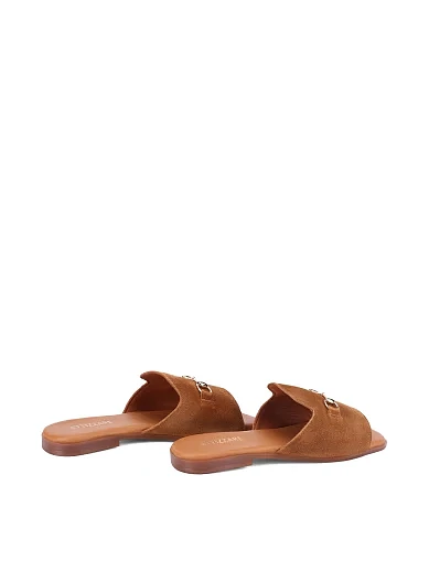 Жіночі шльопанці Attizzare велюрові руді(120) - фото 4 - Miraton