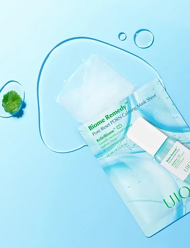 Маски для обличчя(Заспокійлива тканинна маска UIQ Biome Remedy™ Pore) - фото 2 - Miraton