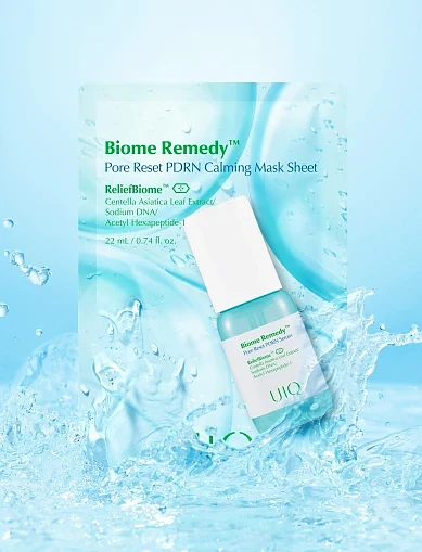 Маски для обличчя(Заспокійлива тканинна маска UIQ Biome Remedy™ Pore) - фото 3 - Miraton
