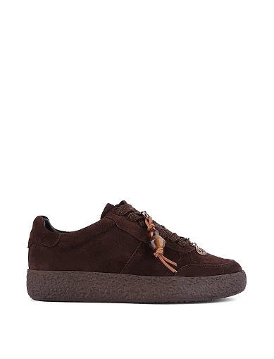 Жіночі кеди коричневі велюрові(201-25202-9) - фото 1 - Miraton