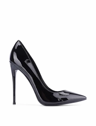 Женские туфли черные лаковые - фото 1 - Miraton