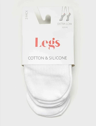 Шкарпетки Legs(G26 SOCKS COTTON EXTRA LOW SILICONE) - фото 4 - Miraton