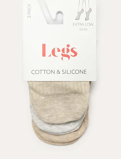 Шкарпетки Legs(G26 SOCKS COTTON EXTRA LOW SILICONE) - фото 3 - Miraton