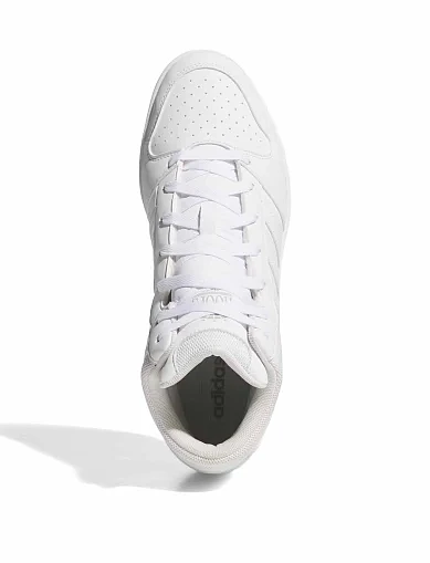 Женские ботинки Adidas HOOPS MID CLASSIC белые из экокожи - фото 2 - Miraton