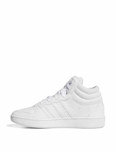 Женские ботинки Adidas HOOPS MID CLASSIC белые из экокожи - фото 6 - Miraton