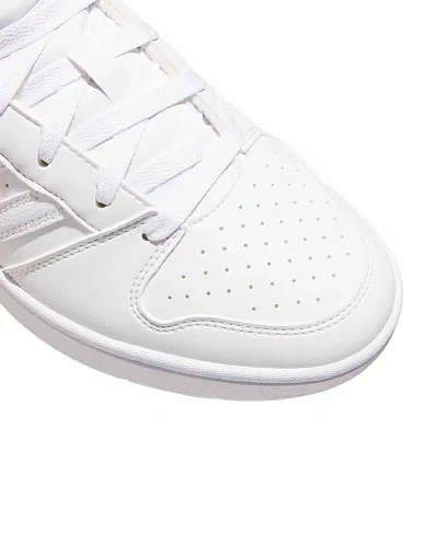 Женские ботинки Adidas HOOPS MID CLASSIC белые из экокожи - фото 9 - Miraton