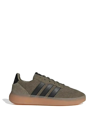 Чоловічі кеди Adidas BARREDA DECODE зелені шкіряні (KI1993) - фото 1 - Miraton