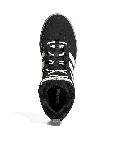 Чоловічі черевики Adidas HOOPS 4.0 MID WINTERIZED чорні з екошкіри (KI6374) - фото 2 - Miraton
