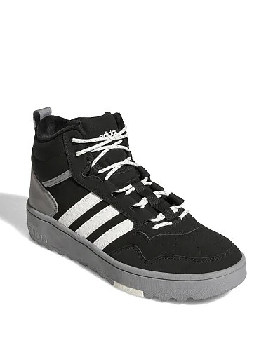 Чоловічі черевики Adidas HOOPS 4.0 MID WINTERIZED чорні з екошкіри (KI6374) - фото 3 - Miraton