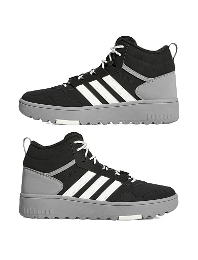 Чоловічі черевики Adidas HOOPS 4.0 MID WINTERIZED чорні з екошкіри (KI6374) - фото 5 - Miraton