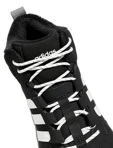 Чоловічі черевики Adidas HOOPS 4.0 MID WINTERIZED чорні з екошкіри (KI6374) - фото 6 - Miraton