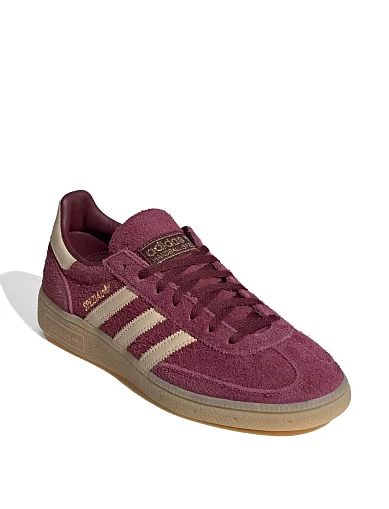 Женские кеды Adidas HANDBALL SPEZIAL W бордовые кожаные - фото 3 - Miraton