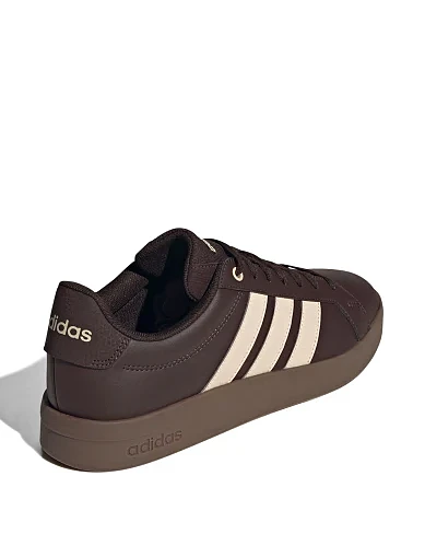 Чоловічі кеди Adidas GRAND COURT BASE 3.0 коричневі з екошкіри (KK4825) - фото 4 - Miraton