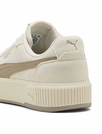 Женские кеды PUMA Carina Mia SD бежевые кожаные - фото 5 - Miraton