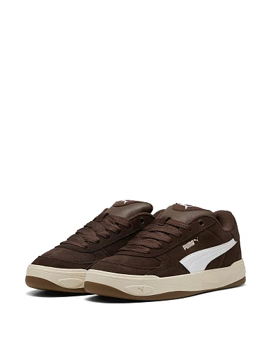 Женские кеды PUMA Park Lifestyle II SD коричневые кожаные - фото 3 - Miraton