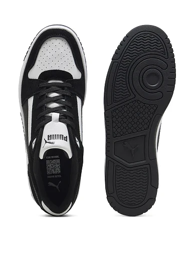 Мужские кеды PUMA Rebound Slam SD черные кожаные - фото 2 - Miraton